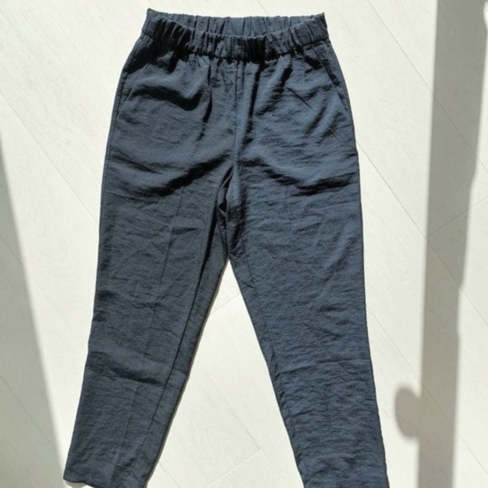 H&M Navy trousers jogger pants lightweight small